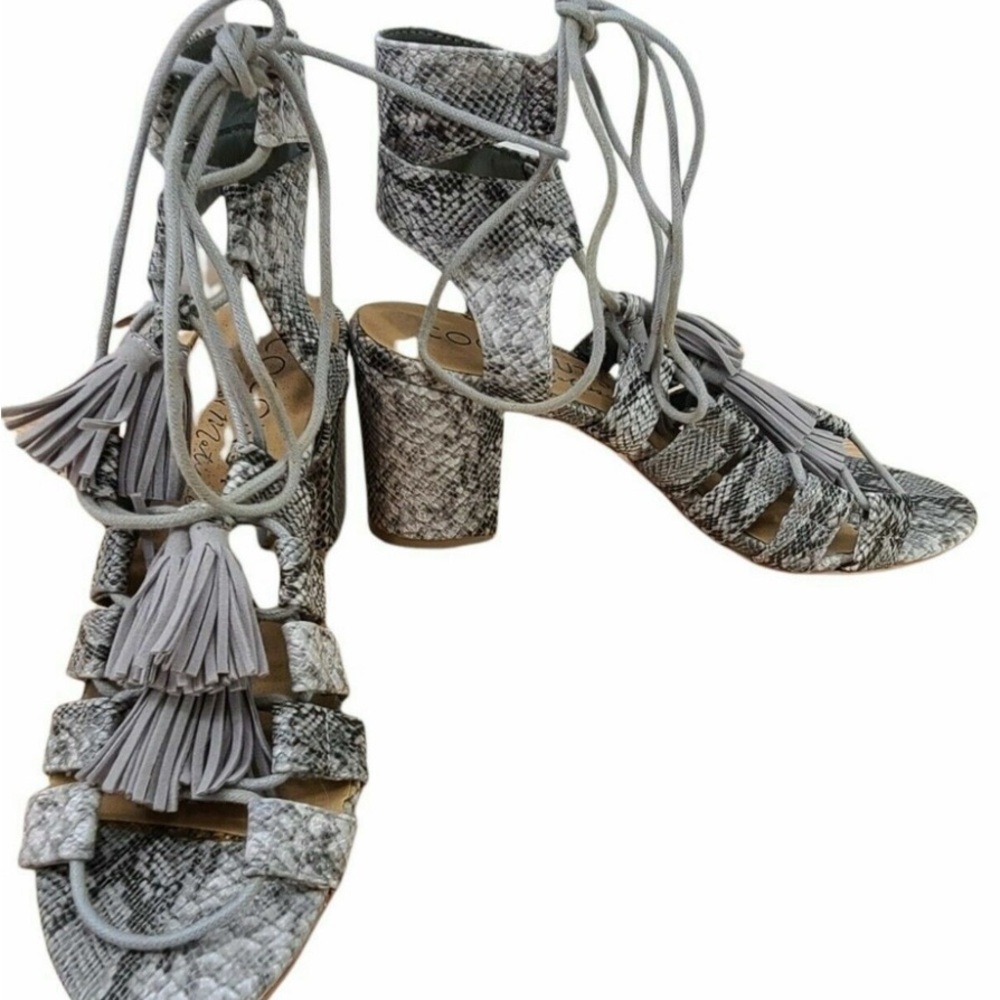 Coconuts by Matisse Gray Heeled Sandals